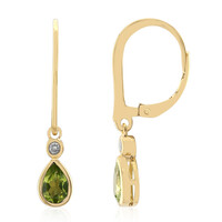 Peridot Silver Earrings