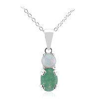 Brazilian Emerald Silver Necklace