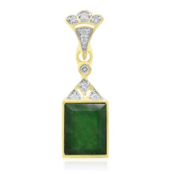 9K Emperor Jadeite Gold Pendant