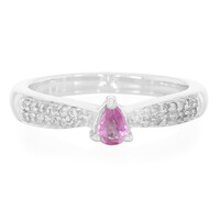 Ceylon Pink Sapphire Silver Ring