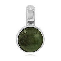 Green Jadeite Silver Pendant