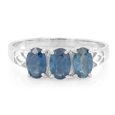 Laos Sapphire Silver Ring