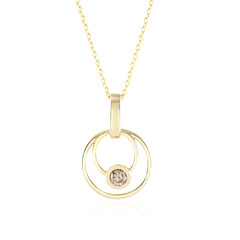 I2 Champagne Diamond Silver Necklace