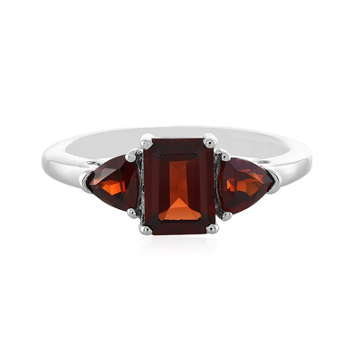 Mozambique Garnet Silver Ring