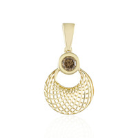 9K I2 Champagne Diamond Gold Pendant (Ornaments by de Melo)