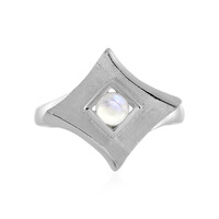 AAA Rainbow Moonstone Silver Ring