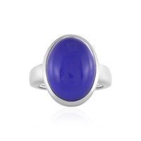 Blue Chalcedony Silver Ring