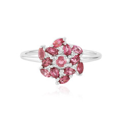 Brazilian Pink Tourmaline Silver Ring