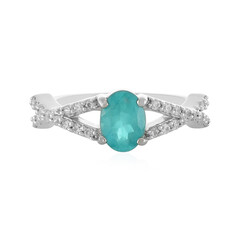 Blue Apatite Silver Ring