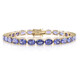 9K Tanzanite Gold Bracelet