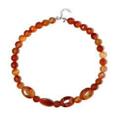 Carnelian Silver Necklace