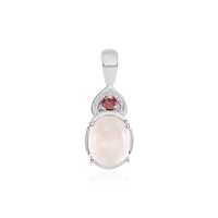 Rose Quartz Silver Pendant