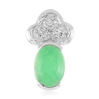 Imperial Chrysoprase Silver Pendant