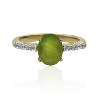 9K Brazilian Green Opal Gold Ring (Tenner Diniz)