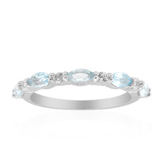 Sky Blue Topaz Silver Ring