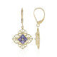 9K AAA Tanzanite Gold Earrings (Ornaments by de Melo)