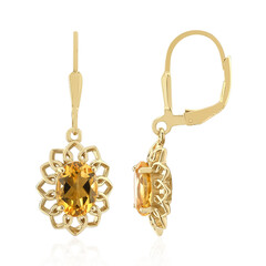 Citrine Silver Earrings