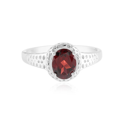 Mozambique Garnet Silver Ring