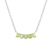 Peridot Silver Necklace