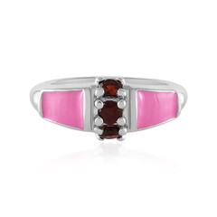 Mozambique Garnet Silver Ring