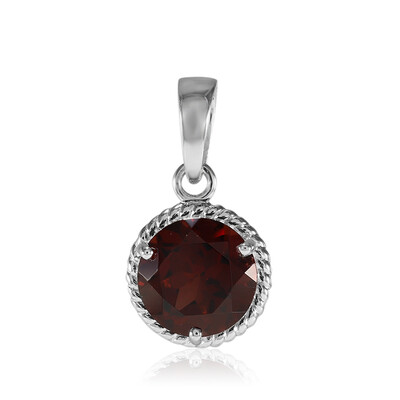 Mozambique Garnet Silver Pendant