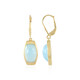 Aqua Chalcedony Silver Earrings (MONOSONO COLLECTION)