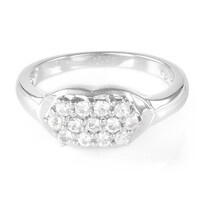 White Sapphire Silver Ring