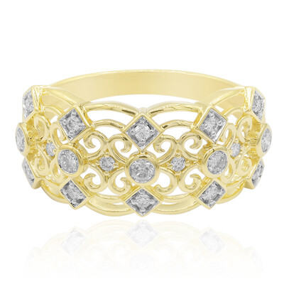 9K SI1 (G) Diamond Gold Ring (Annette)