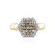 I2 Brown Diamond Silver Ring