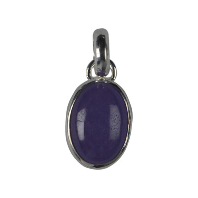 Lavender Jadeite Silver Pendant