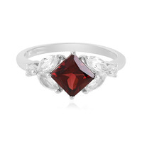 Indian Garnet Silver Ring