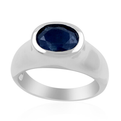 Blue Sapphire Silver Ring