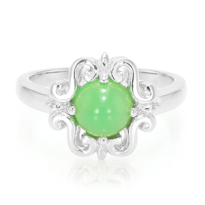 Imperial Chrysoprase Silver Ring