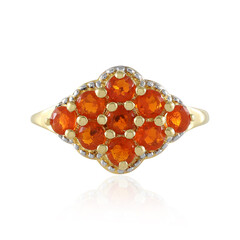 Mexican Fire Opal Silver Ring