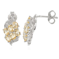 Imperial Topaz Silver Earrings