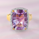 Rose de France Amethyst Silver Ring