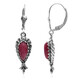 Rhodonite Silver Earrings (Desert Chic)