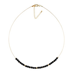 Black Tourmaline Stainless Steel Necklace