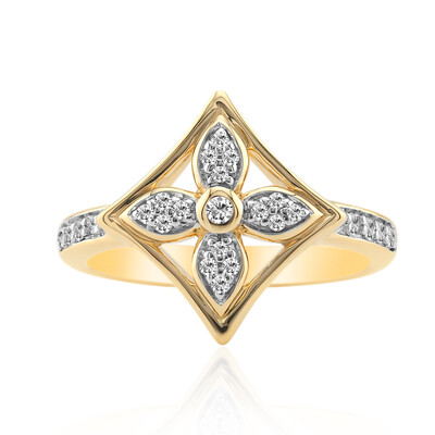 9K SI1 (G) Diamond Gold Ring (Annette)