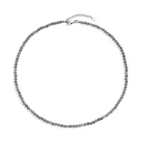 Green apatite Silver Necklace