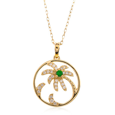 14K AAA Kenya Tsavorite Gold Necklace (CIRARI)