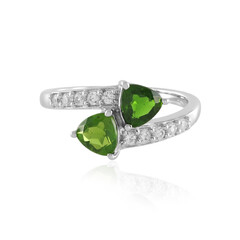 Russian Diopside Silver Ring