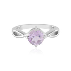 Rose de France Amethyst Silver Ring