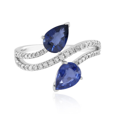 Ceylon Sapphire 18K White Gold Ring, 0.932ct Sri Lanka