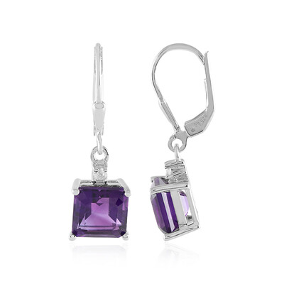 Amethyst Silver Earrings