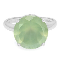 Prehnite Silver Ring