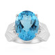 Swiss Blue Topaz Silver Ring (Pallanova)