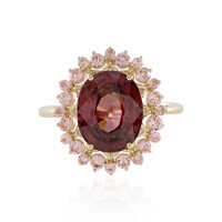 9K Mahogany Zircon Gold Ring