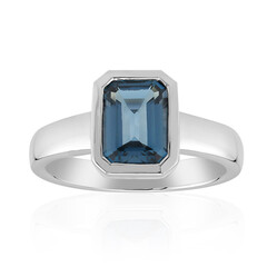 London Blue Topaz Silver Ring (Pallanova)