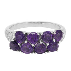 Zambian Amethyst Silver Ring